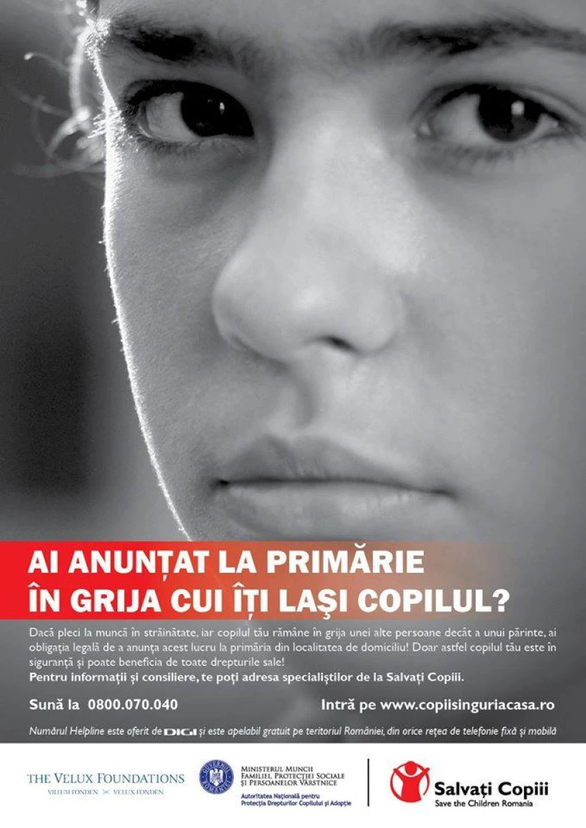 Copiii cu părinți plecați la muncă în străinătate, în atenția DGASPC Arad