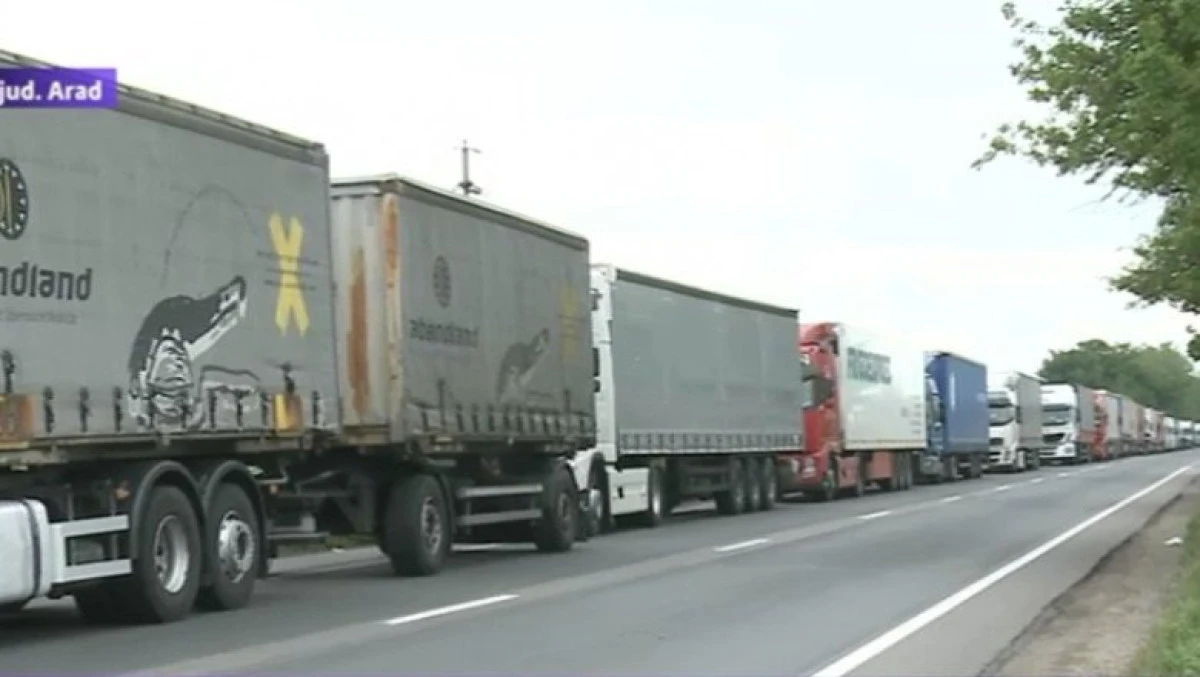 Cozi infernale, de 30 de kilometri, la Vama Nădlac