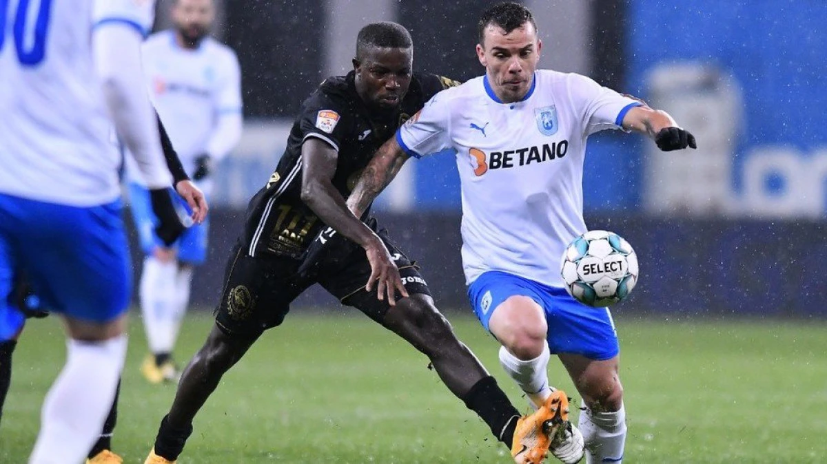 Craiova câştigă şi rămâne aproape de FCSB, iar UTA profită de remiza de la Giurgiu