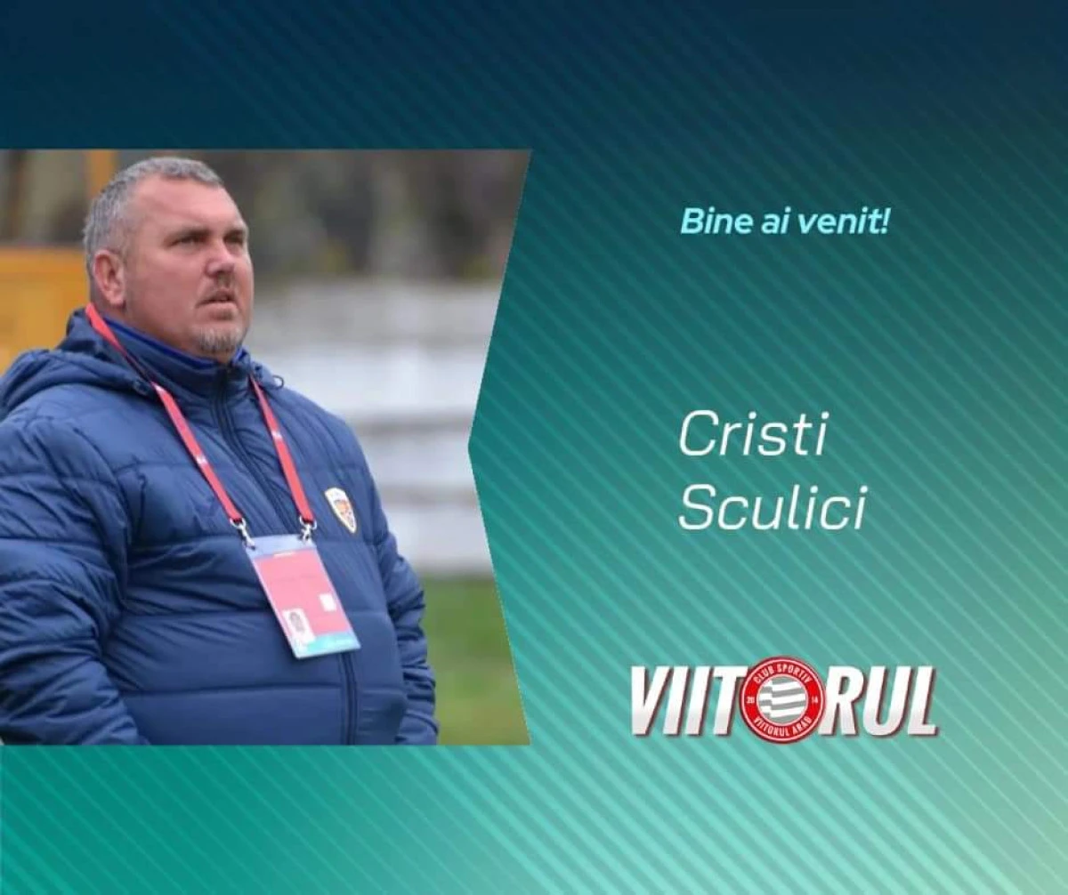 Cristian Sculici este directorul tehnic al celor de la Viitorul Arad