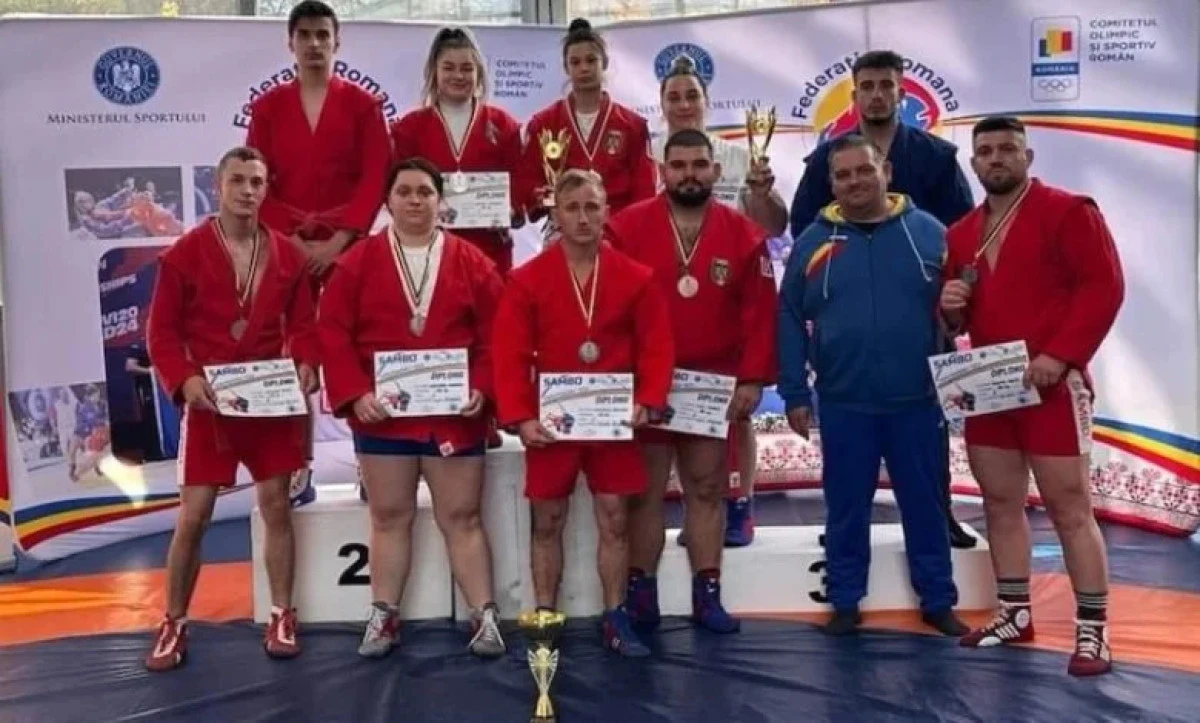 CS Universitatea Arad a luat șase medalii și locul doi pe echipe la Cupa României de sambo