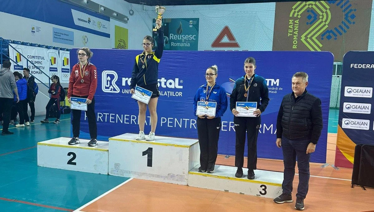 CSM Arad are două medaliate cu bronz național de tineret la tenis de masă! Alesia Sferlea va participa la Mondialul U19