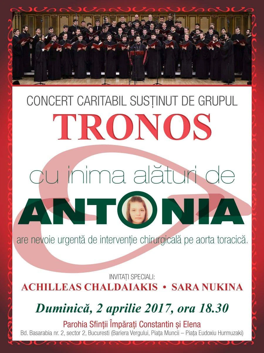 Cu inima alături de Antonia! Corul Catedralei Patriarhale susține un concert caritabil