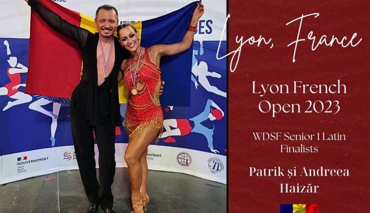 Dansatorii arădeni Andreea și Patrik Haizăr au fost finaliști la Openul de la Lyon