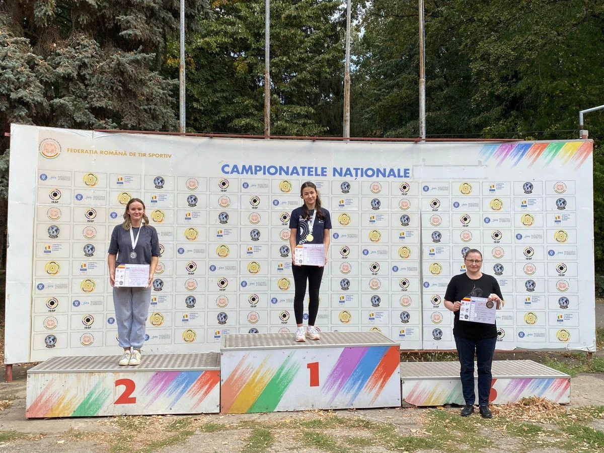 Daria Haristiade este campioană națională de senioare la pistol sport