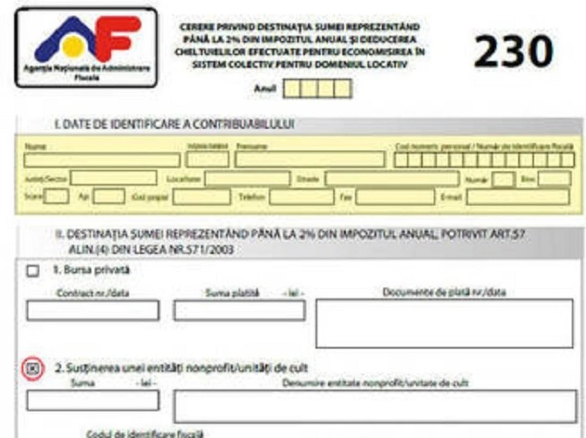 Data până la care poți depune Formularul 230