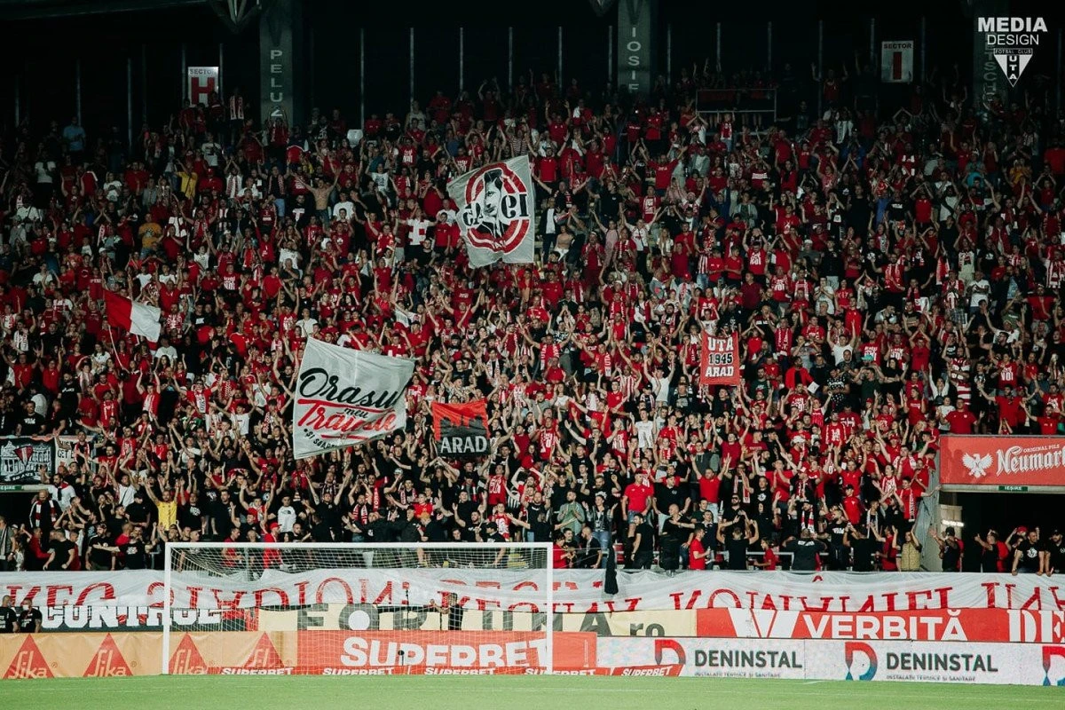Datorită unor spectatori necivilizaţi, UTA plăteşte scump după meciul cu CFR Cluj!