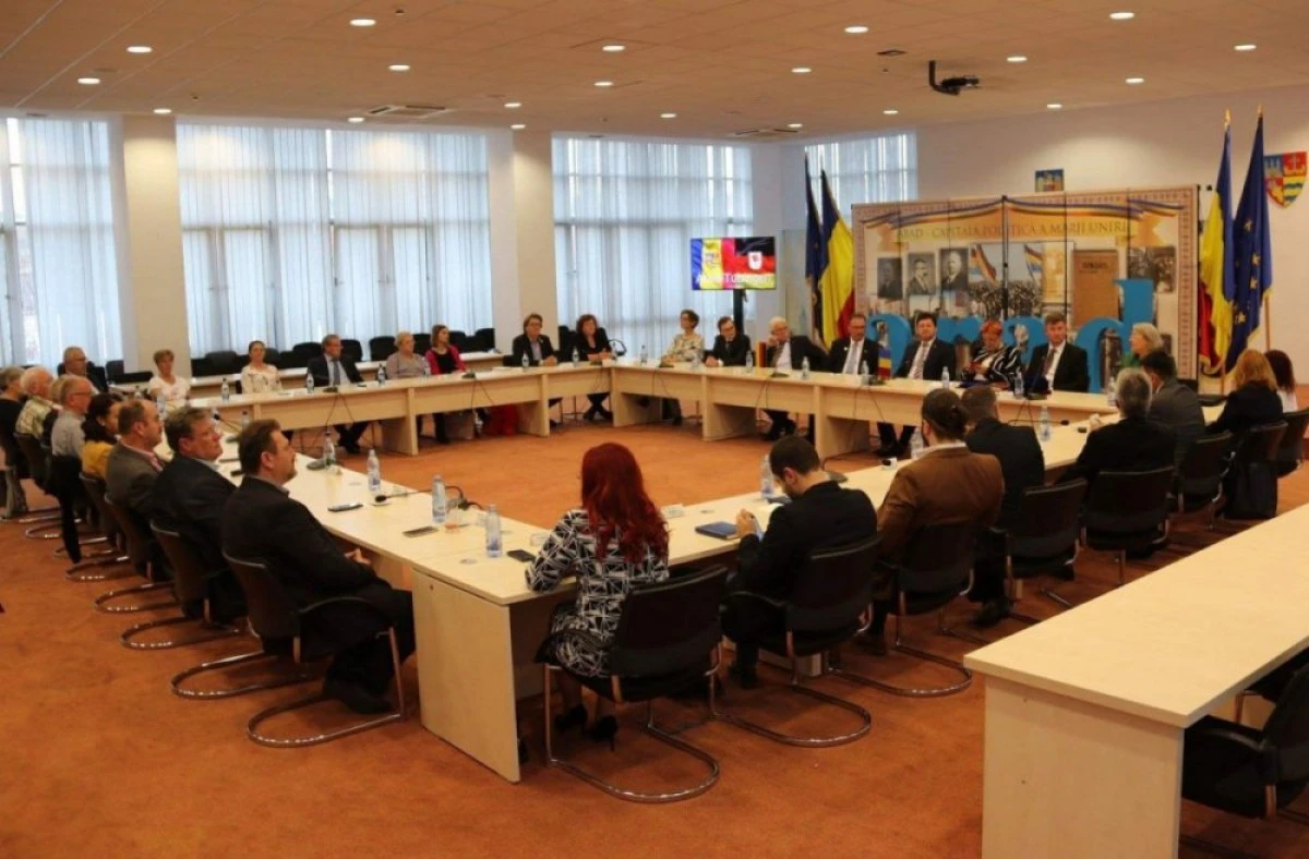 Delegație din Germania, în vizită la Consiliul Județean Arad