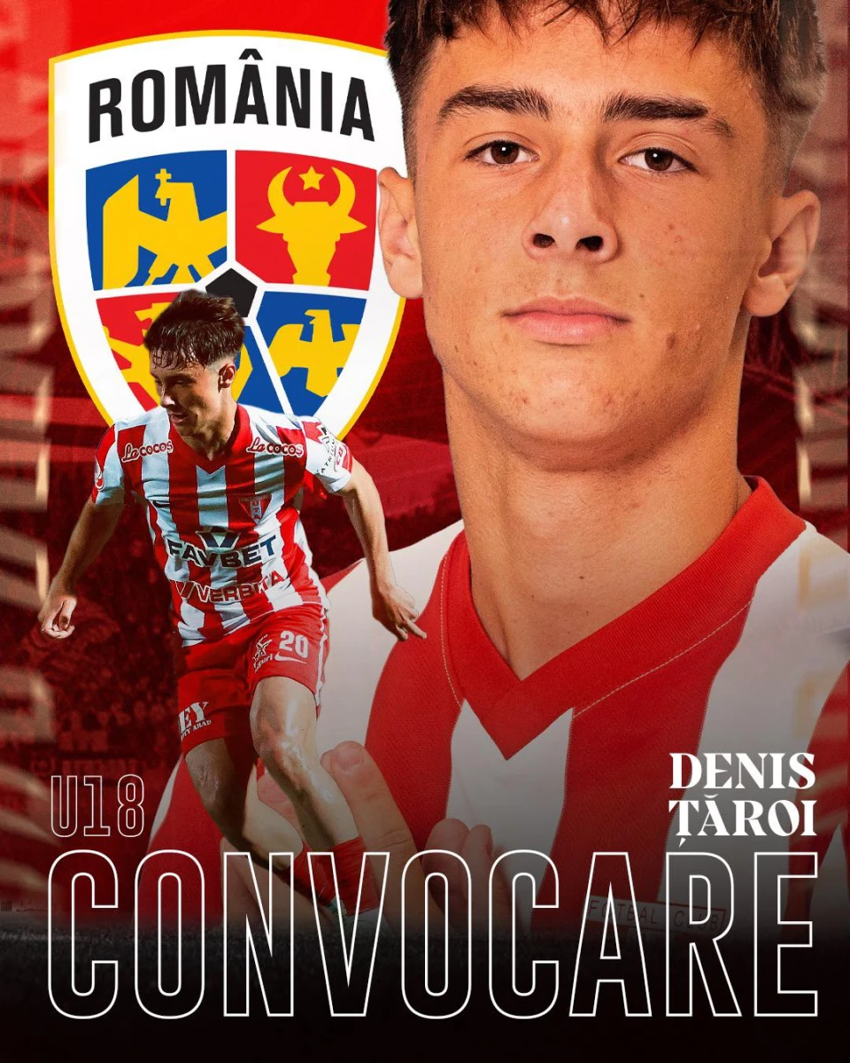 Denis Țăroi, convocat din nou la naționala României U18