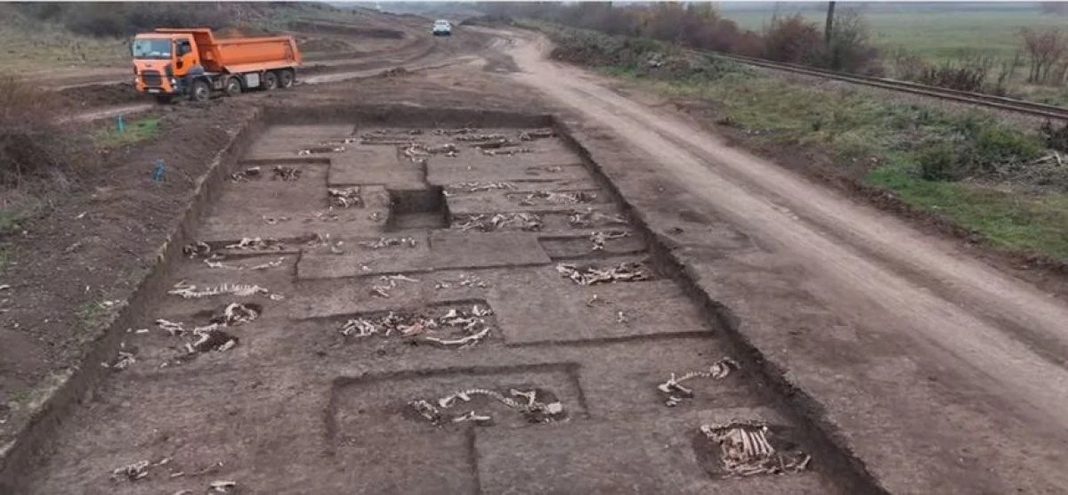 Descoperire pe şantierul căii ferate Timişoara-Arad: un cimitir sarmatic vechi de 1.900 de ani
