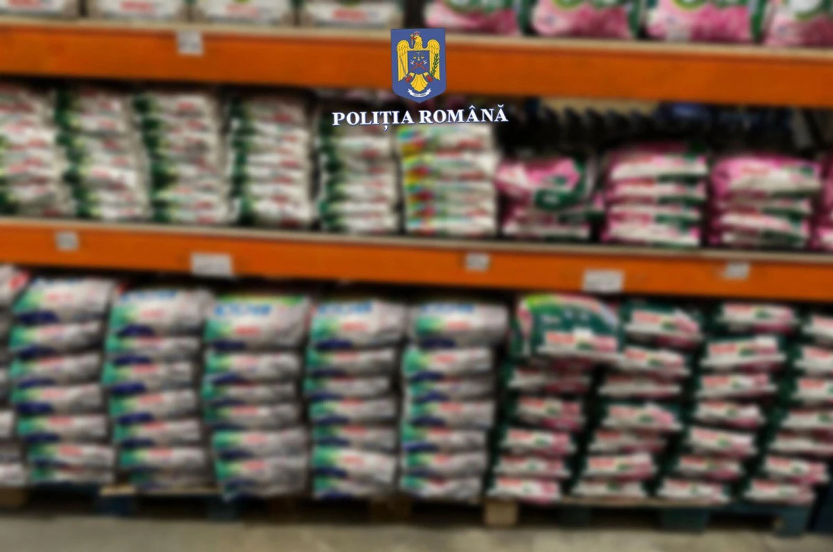 Detergent contrafăcut, într-un magazin din Arad. Polițiștii au confiscat sute de produse