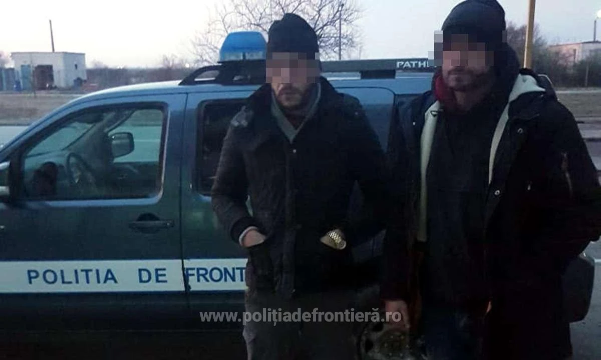 Doi cetățeni străini, prinși încercând să treacă ilegal frontiera de vest
