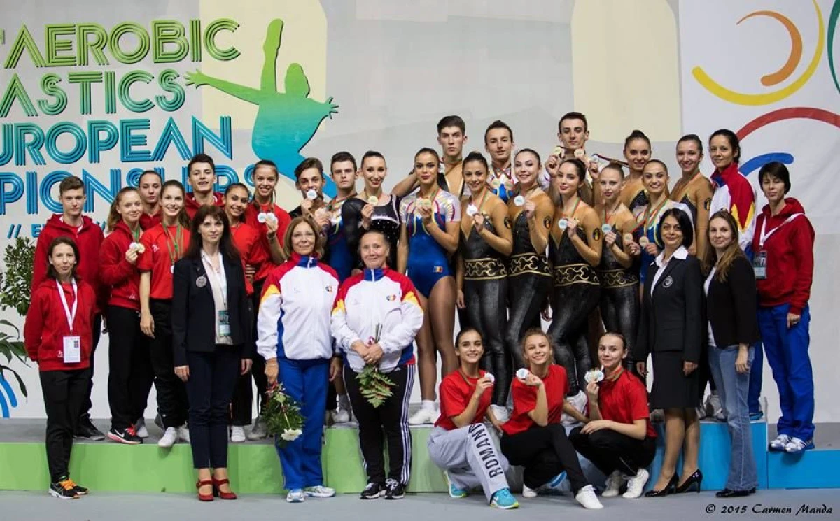 DOI GIMNASTI DE LA CS UNIVERSITATEA ARAD, PE PODIUM LA EUROPENELE DE AEROBIC