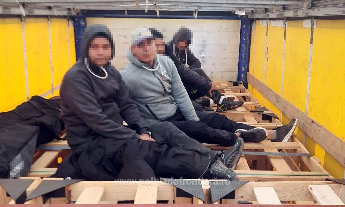 Doisprezece cetățeni străini depistați la Nădlac II, ascunși în TIR-uri și autoturisme