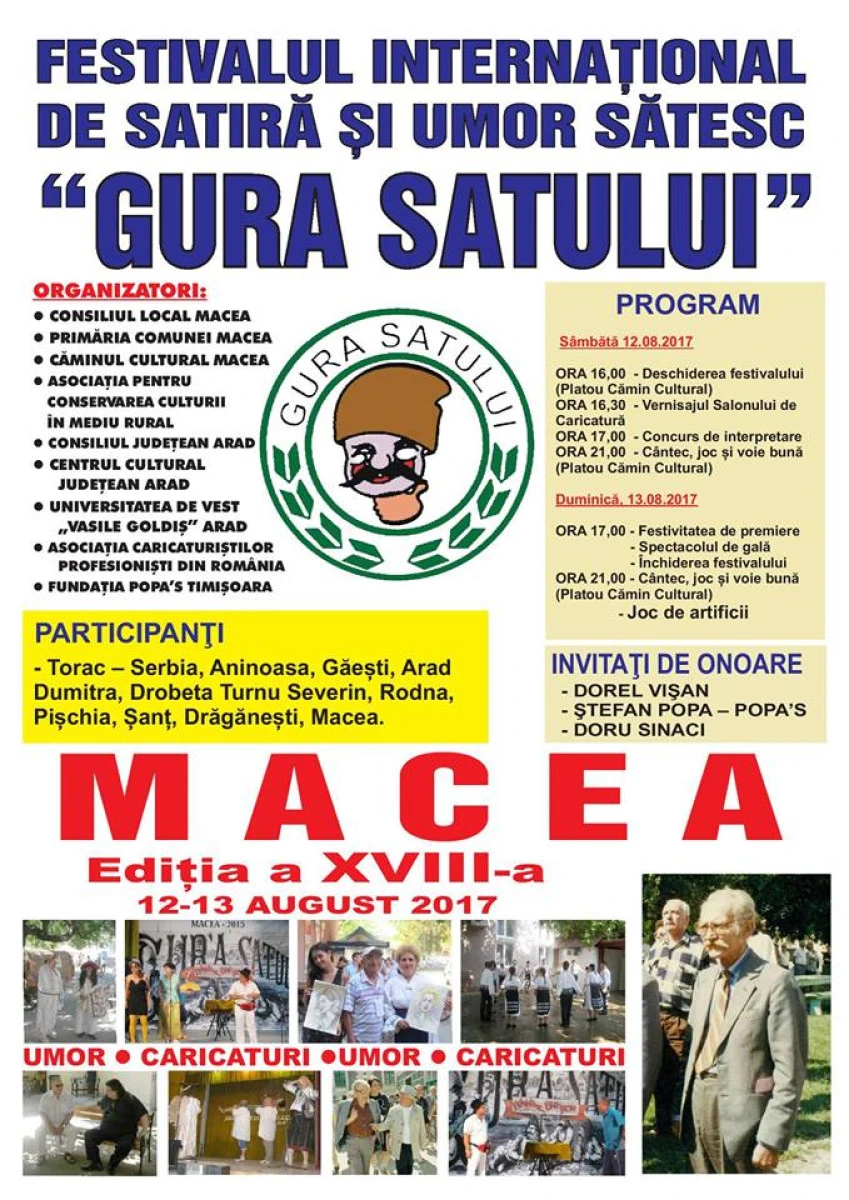 Dorel Vişan şi Ștefan Popa Popa’s, la festivalul „Gura Satului” de la Macea