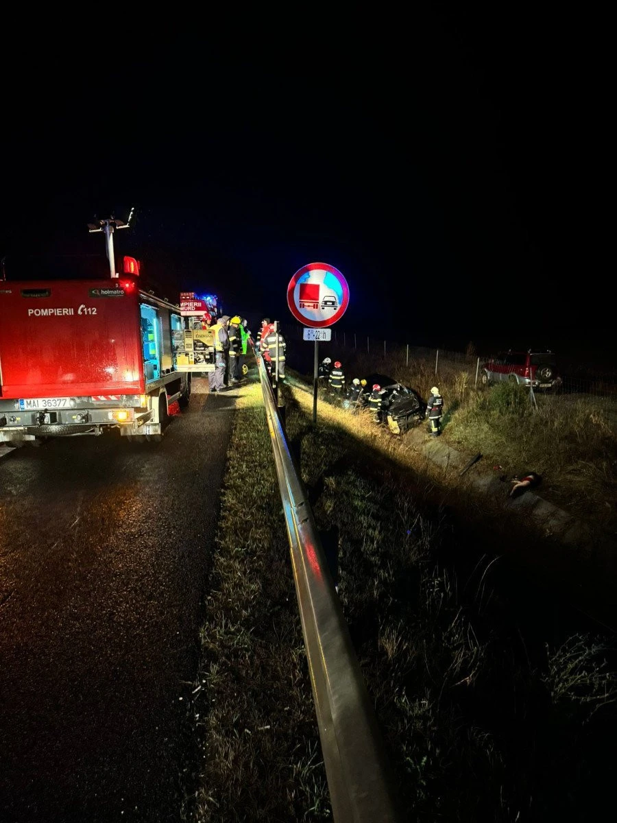 Două persoane au decedat, în urma unui accident pe autostrada Arad-Timișoara