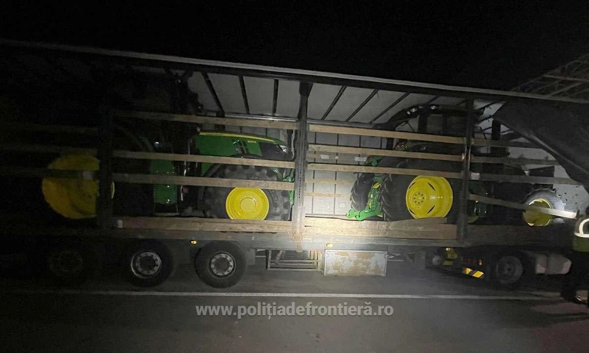 Două tractoare, estimate la peste 300.000 de euro, căutate de autorităţile italiene, găsite la Nădlac