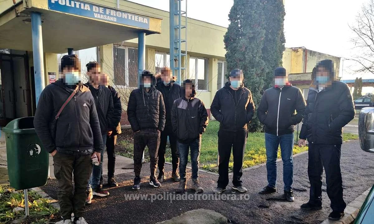 Douăzeci de cetăţeni străini care intenţionau să treacă ilegal frontiera, prinși de poliţiştii de frontieră arădeni