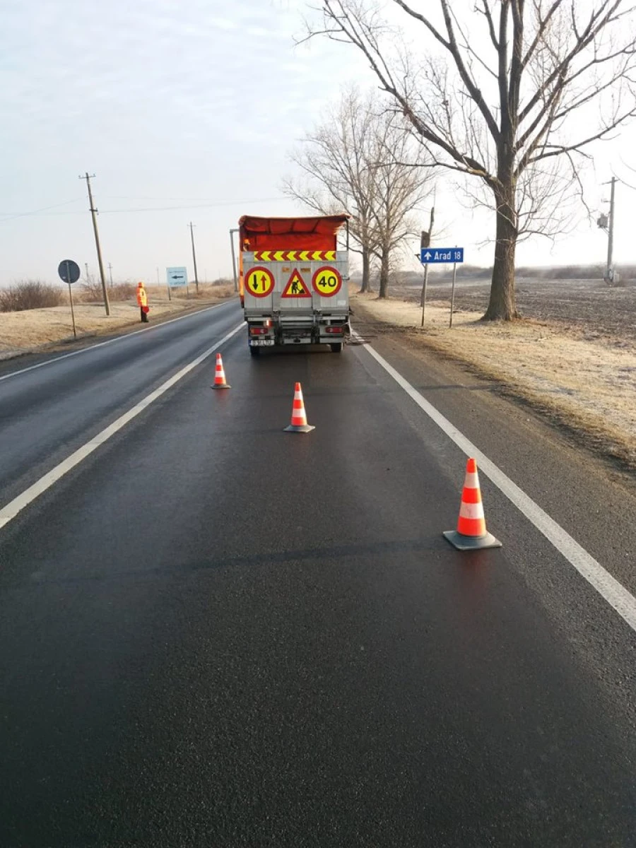 DRDP Timișoara anunță lucrări de urgență pentru plombarea gropilor de pe drumurile naționale
