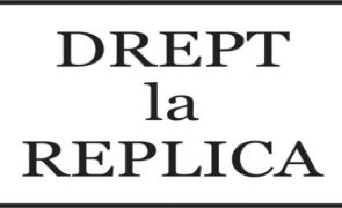 Drept la replică - Primăria comunei Secusigiu