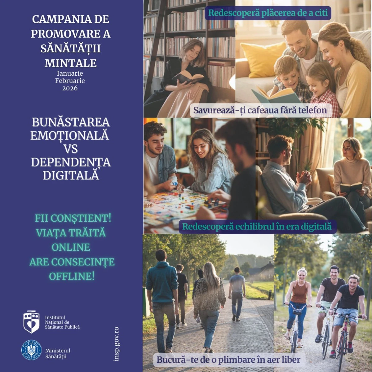 DSP Arad lansează campania de promovare a sănătății mintale: „Bunăstarea emoțională vs. dependența digitală”