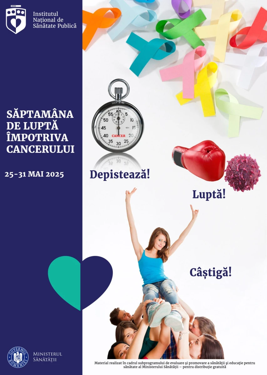 DSP Arad: Săptămâna Europeană de Luptă Împotriva Cancerului 25-31 Mai 2025