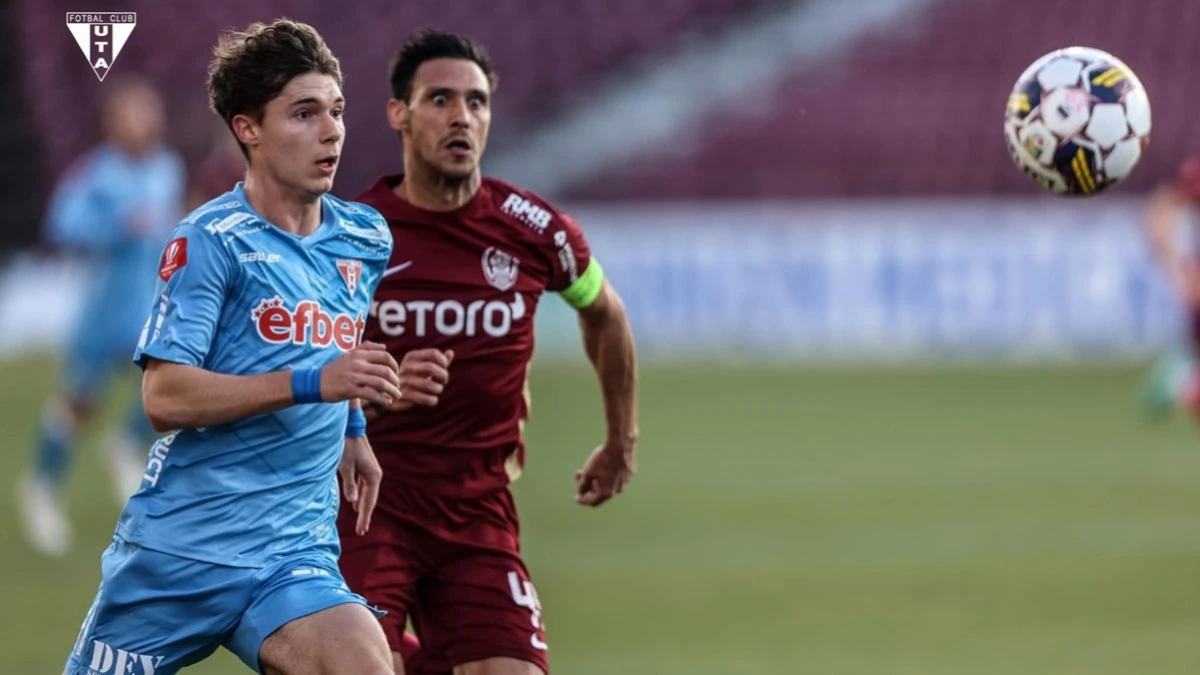 Duelul celor mai titrate echipe din provincie! UTA și CFR Cluj promit spectacol pe Arena Francisc Neuman