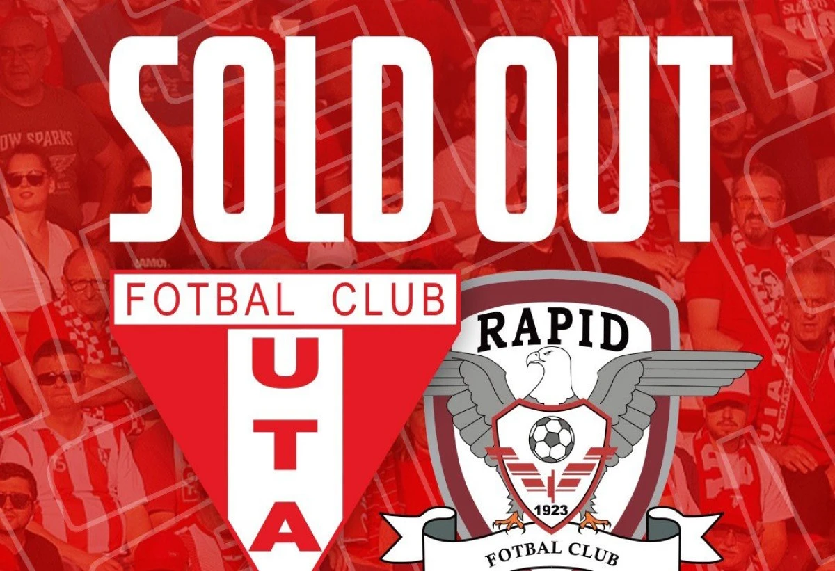 E „sold-out” la UTA – Rapid! Nu mai sunt bilete pentru meciul de sâmbătă, de pe Arena Francisc Neuman