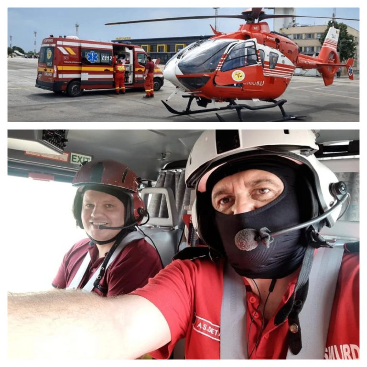 Echipajul arădean de pe elicopterul SMURD a transportat un bebeluș bolnav de la Turnu Severin la Timișoara