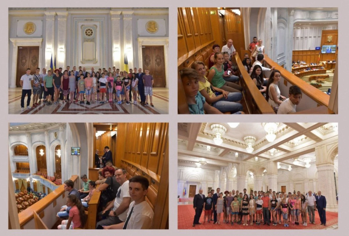 Elevii distinşi la Cupa Ienopolis, oaspeţii parlamentarilor PSD Arad, la Palatul Parlamentului