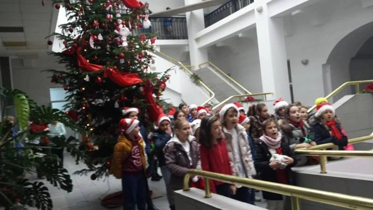 Elevii Liceului de Informatică din Arad au plecat cu colindul