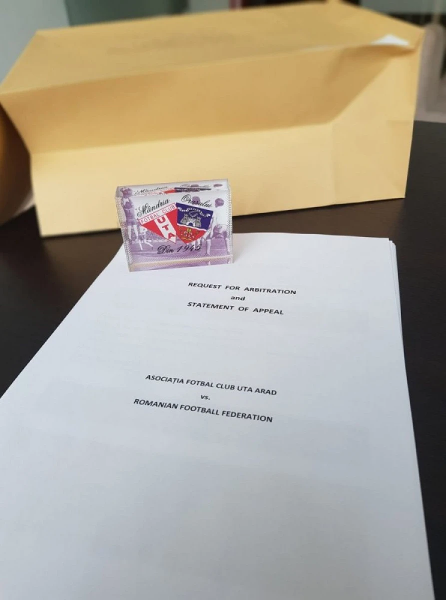 Este oficial: UTA a făcut, astăzi, apel la TAS! Promovarea în Liga 1 se joacă şi la...Lausanne