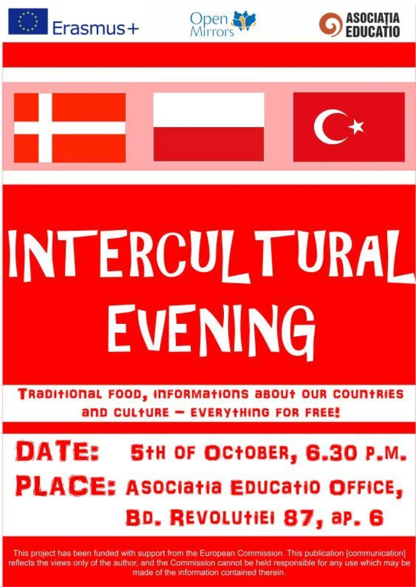EVENIMENT INTERCULTURAL ORGANIZAT DE VOLUNTARII STRĂINI!