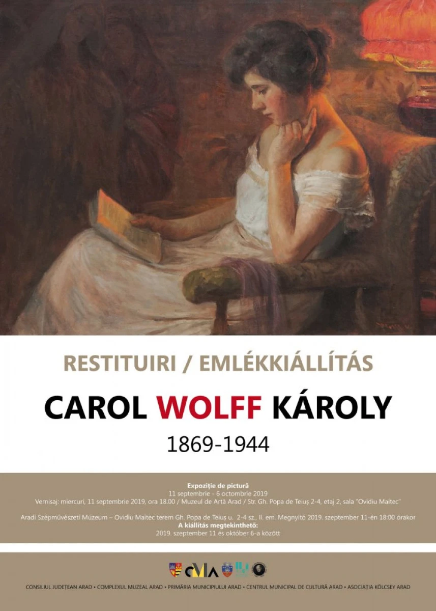 Expoziția de pictură "Restituiri. Carol Wolff", la Complexul Muzeal Arad