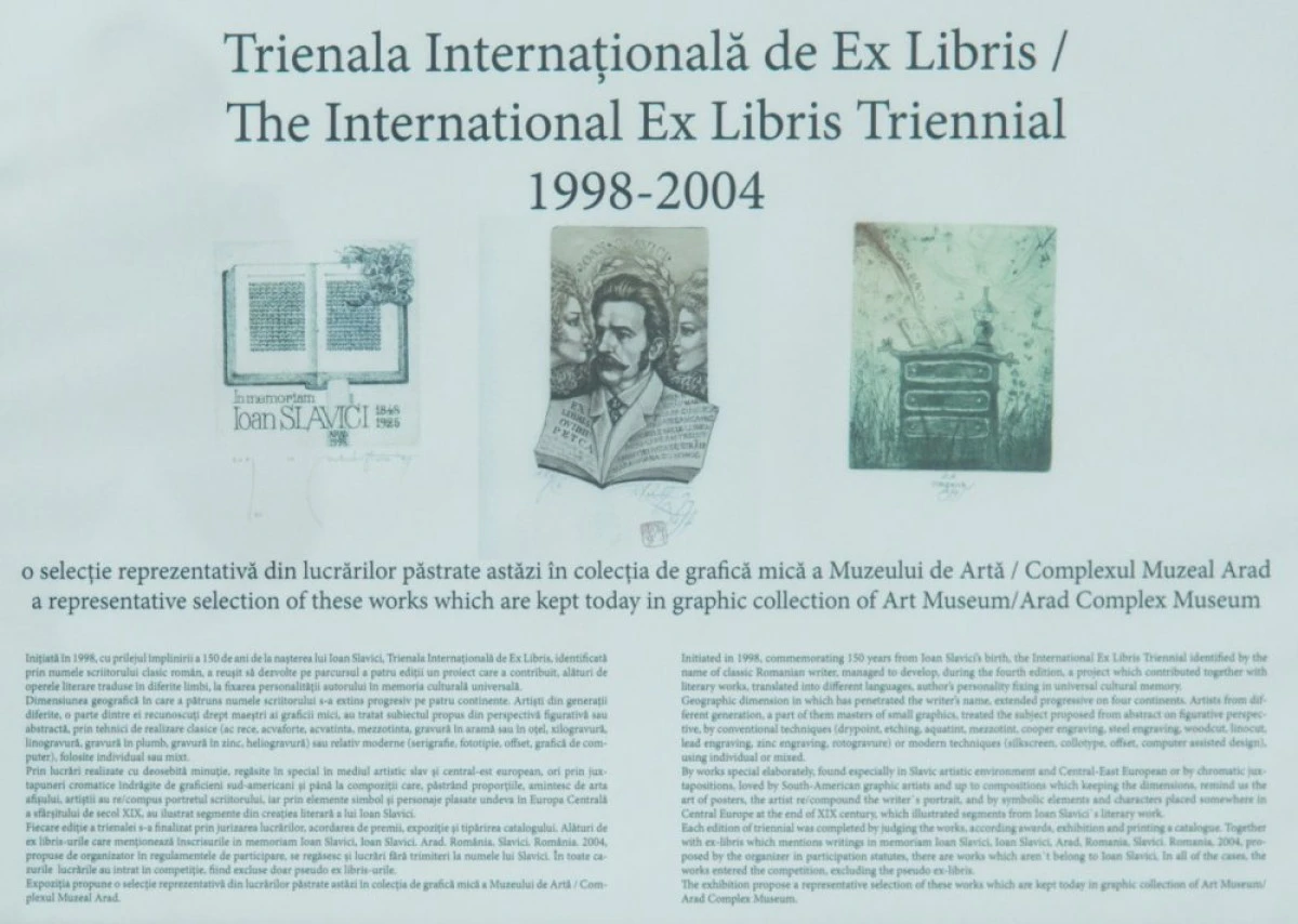 Expoziția internațională de ex-libris, dedicată scritorului Ioan Slavici