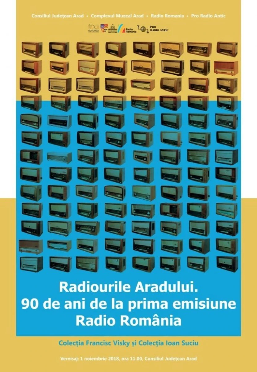 Expoziție inedită de radiouri vechi, la Consiliul Județean Arad