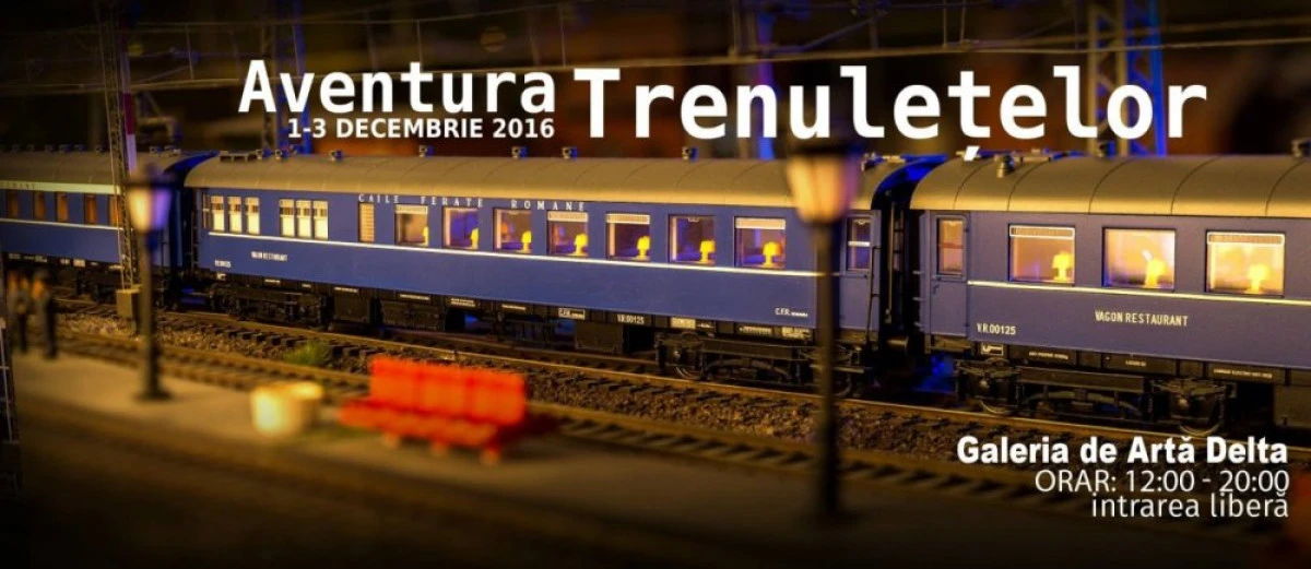 Expoziție inedită de trenulețe, la Galeria Delta din Arad