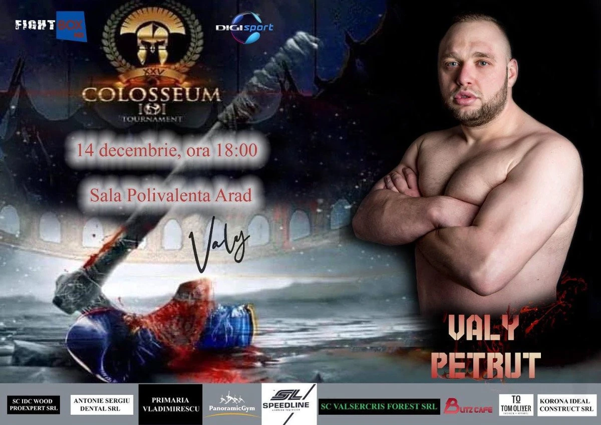 Fanii sporturilor de contact din Arad, aşteptaţi pe 14 decembrie la Colloseum Tournament!