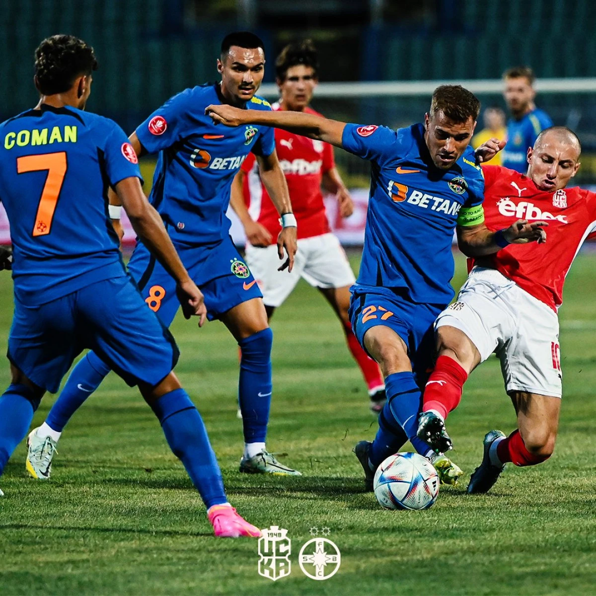 FCSB a câștigat la Sofia și are prima manșă la calificare în fața lui CSKA 1948