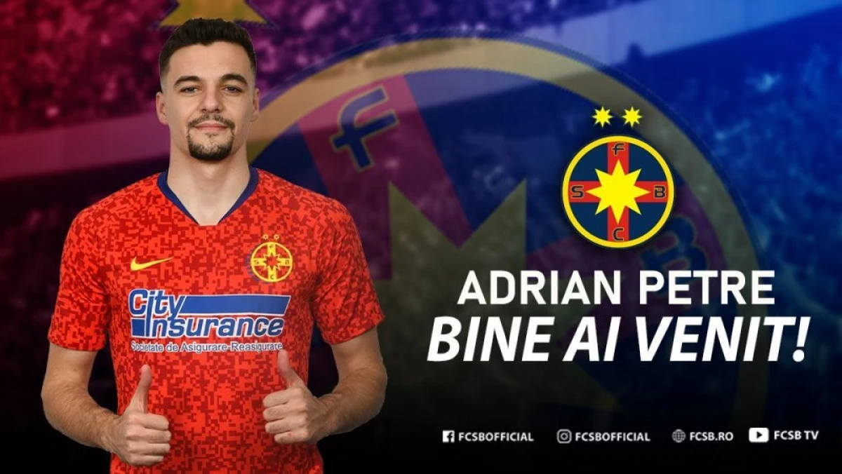 FCSB a oficializat transferul arădeanului Adrian Petre
