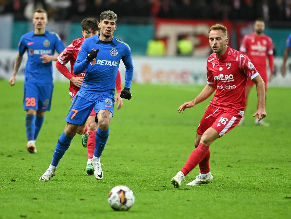 FCSB câștigă derby-ul cu Dinamo și se distanțează în frunte, UTA coboară un loc în SuperLiga