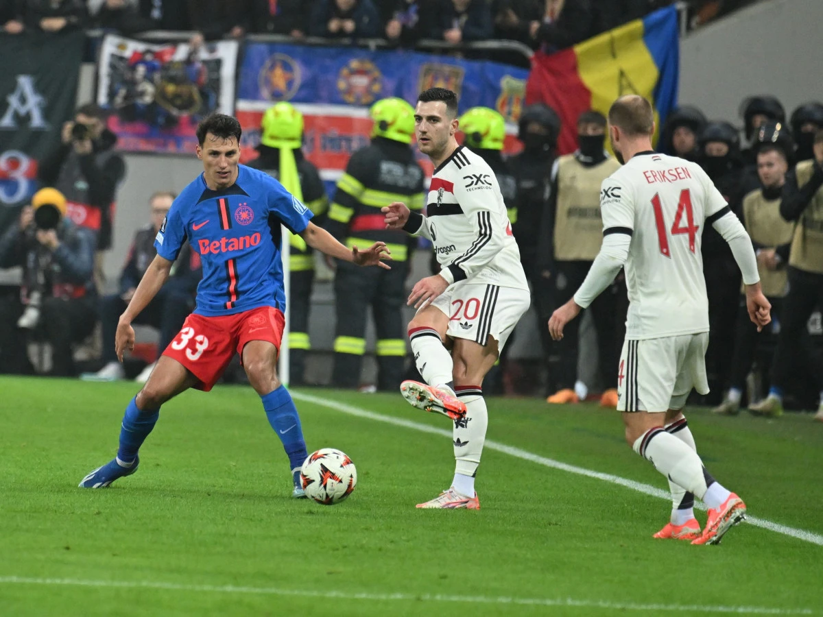 FCSB nu i-a făcut față lui Manchester United și va juca în play-off-ul Europa League