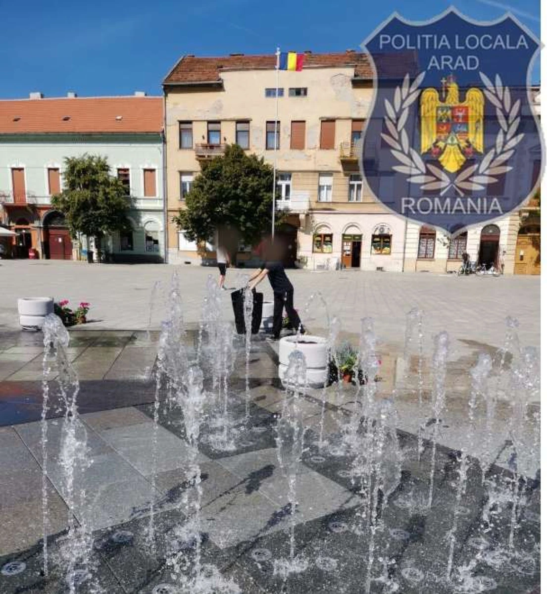 Femeie amendată pentru că şi-a spălat covoarele în arteziana din Piața Catedralei