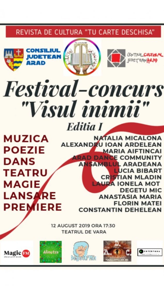 Festival concurs ,,Visul inimii”, la Teatrul de vară din Arad