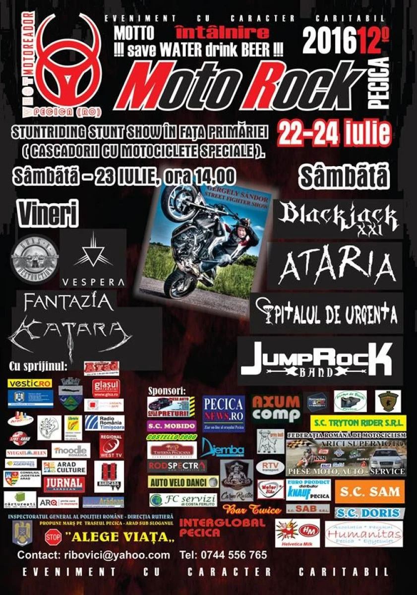 FESTIVAL MOTOROCK LA PECICA, ÎN PERIOADA 22-24 IULIE