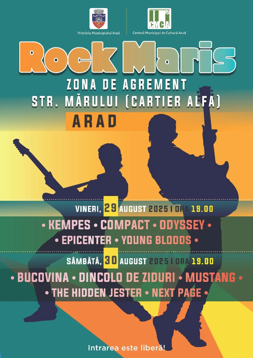 Festivalul „Rock Maris“, ediția 2025, la Arad