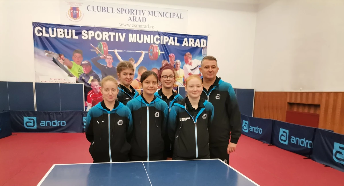 Fetele de la CSM Arad au obținut o nouă victorie clară în Superliga de tenis de masă