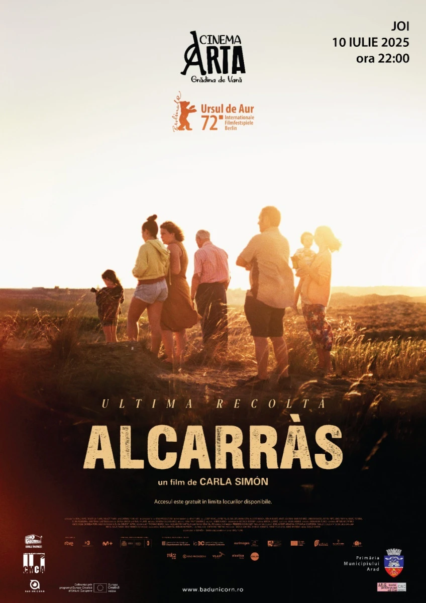 Filmul „ Alcarràs“ va fi proiectat în grădina de vară de la Cinematograful „Arta“ din Arad