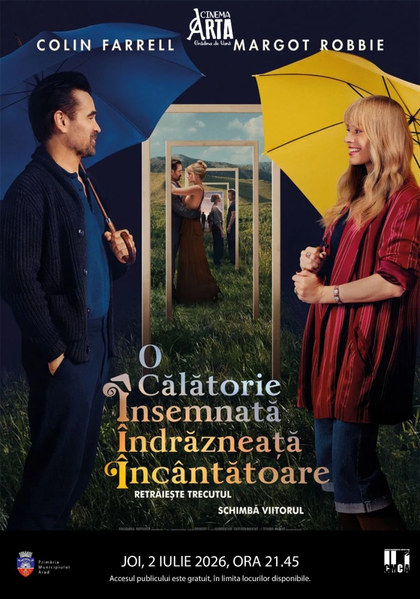 Filmul „O călătorie însemnată, îndrăzneață, încântătoare” va deschide stagiunea estivală, în grădina de vară de la Cinematograful „Arta“ din Arad