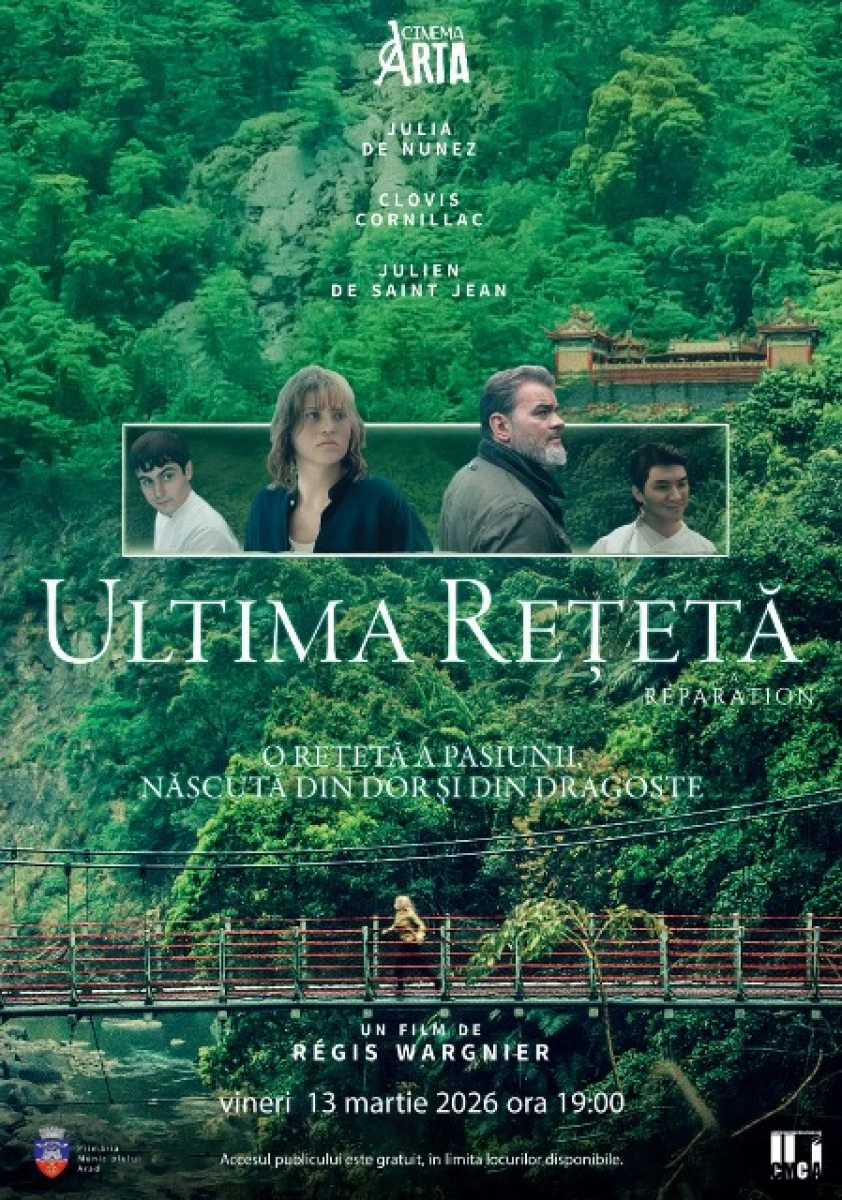 Filmul „Ultima rețetă” va fi proiectat la Cinematograful „Arta” din Arad